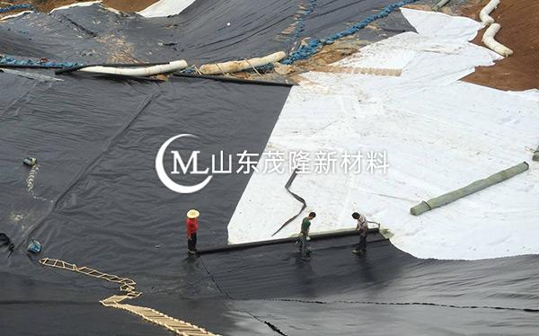 《菏泽曹县垃圾发电厂》土工布、土工膜施工